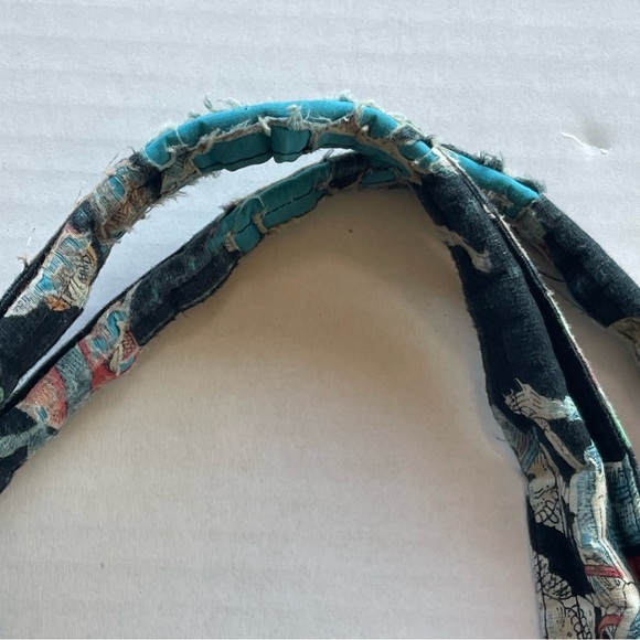 Black Tote Bag with Colorful Skeleton Design - Picture 5 of 10